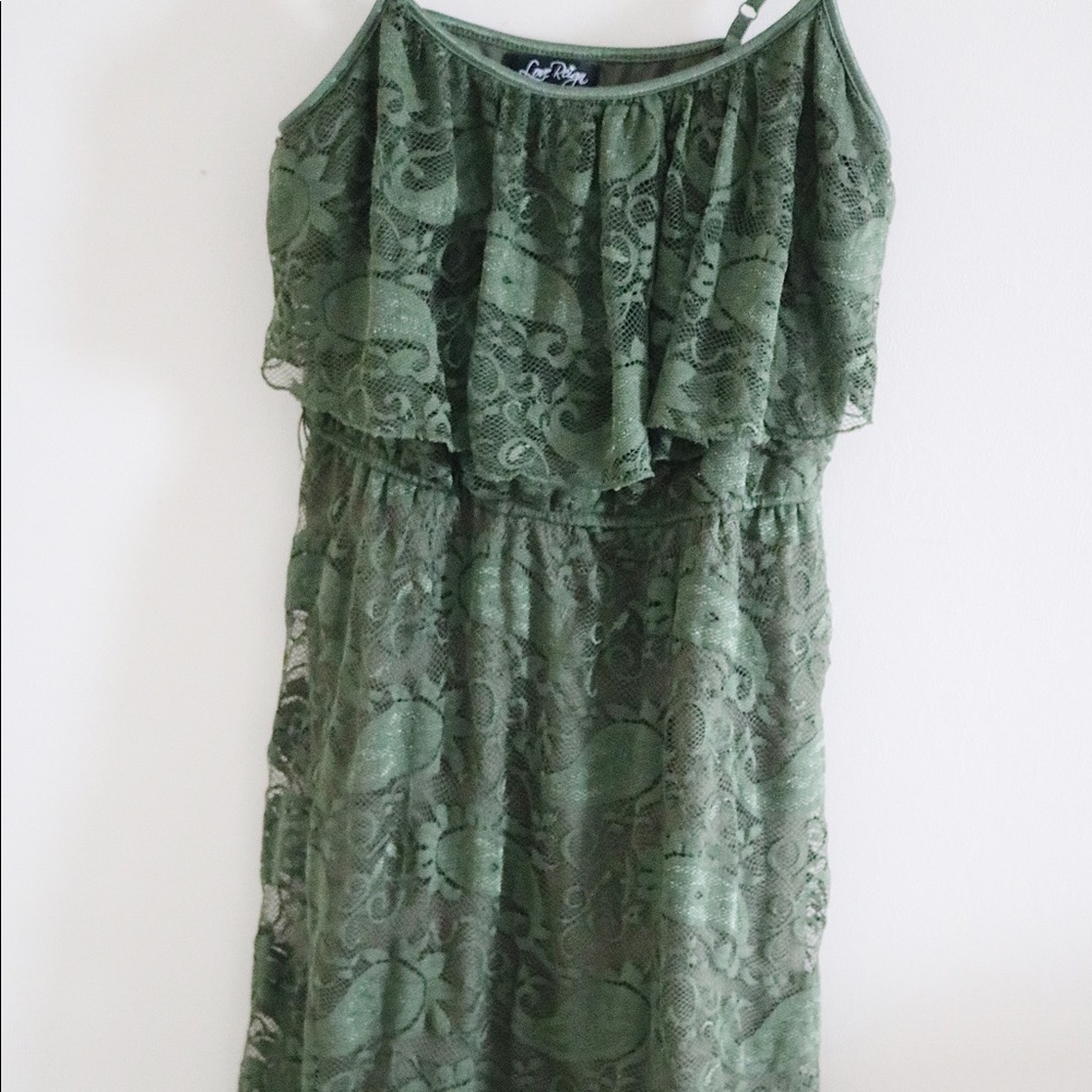 Olive green dress